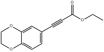 2-Propynoic  acid,  3-(2,3-dihydro-1,4-benzodioxin-6-yl)-,  ethyl  ester Structure