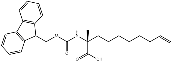 (R)-N-Fmoc-2-(7'-옥테닐)알라닌 구조식 이미지