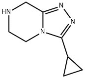 3-CYCLOPROPYL-5,6,7,8-TETRAHYDRO-[1,2,4]TRIAZOLO[4,3-A]PYRAZINE Structure