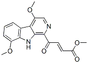 (E)-4-(4,8-Dimethoxy-9H-pyrido[3,4-b]indol-1-yl)-4-oxo-2-butenoic acid methyl ester 구조식 이미지