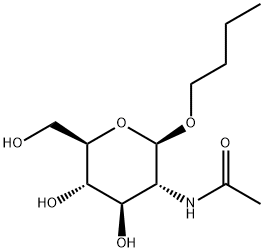 BUTYL 2-ACETAMIDO-2-DEOXY-BETA-D-GLUCOPYRANOSIDE 구조식 이미지