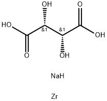 [R-(R*,R*)]-주석산,지르코늄나트륨염 구조식 이미지