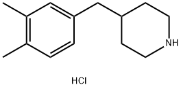 PIPERIDINE, 4-[(3,4-DIMETHYLPHENYL)METHYL]-, HYDROCHLORIDE Structure