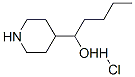 4-PIPERIDINEMETHANOL, .ALPHA.-BUTYL-, HYDROCHLORIDE Structure