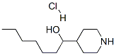 4-PIPERIDINEMETHANOL, .ALPHA.-HEXYL-, HYDROCHLORIDE Structure