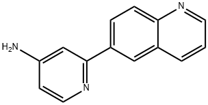 2-(퀴놀린-6-일)피리딘-4-아민 구조식 이미지