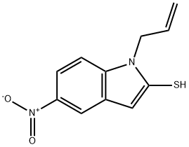 1H-Indole-2-thiol,  5-nitro-1-(2-propen-1-yl)- Structure