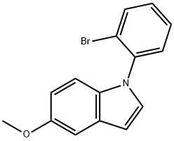 1-(2-bromophenyl)-5-methoxy-1H-indole Structure