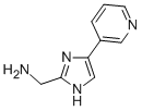 1H-Imidazole-2-methanamine,  5-(3-pyridinyl)- Structure