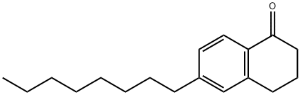 1(2H)-나프탈레논,3,4-디히드로-6-옥틸- 구조식 이미지