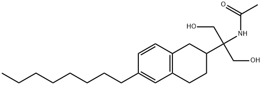 AcetaMide, N-[2-hydroxy-1-(hydroxyMethyl)-1-(1,2,3,4-tetrahydro-6-octyl-2-naphthalenyl)ethyl]- 구조식 이미지