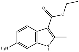 ETHYL 6-AMINO-2-METHYL-1H-INDOLE-3-CARBOXYLATE Structure