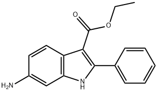 에틸6-아미노-2-페닐-1H-인돌-3-카르복실레이트 구조식 이미지