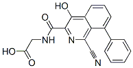 글리신,N-[(1-시아노-4-히드록시-8-페닐-3-이소퀴놀리닐)카르보닐]- 구조식 이미지