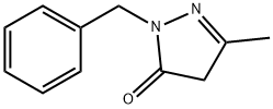 1-benzyl-3-methyl-2-pyrazolin-5-on Structure