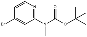 tert-부틸(4-브로모피리딘-2-yl)(메틸)카르바메이트 구조식 이미지