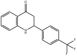 2,3-DIHYDRO-2-[4-(TRIFLUOROMETHYL)PHENYL]-4(1H)-QUINOLINONE Structure
