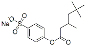 sodium 4-(3,5,5-trimethylhexanoyloxy)benzenesulfonate Structure