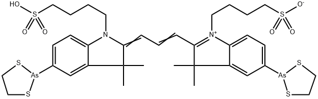 비스(디티아르솔라닐)-비스(술포부틸)시아닌3 구조식 이미지