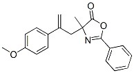 5(4H)-Oxazolone,  4-[2-(4-methoxyphenyl)-2-propen-1-yl]-4-methyl-2-phenyl- 구조식 이미지