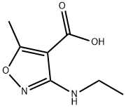 4-Isoxazolecarboxylic  acid,  3-(ethylamino)-5-methyl- Structure