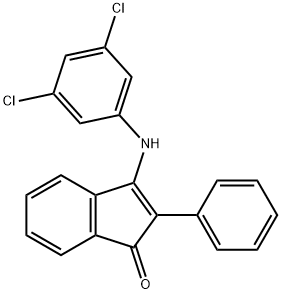 3-(3,5-dichloroanilino)-2-phenyl-1H-inden-1-one 구조식 이미지