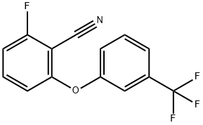 2-fluoro-6-[3-(trifluoromethyl)phenoxy]benzenecarbonitrile 구조식 이미지