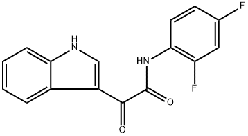 N-(2,4-difluorophenyl)-2-(1H-indol-3-yl)-2-oxoacetamide Structure