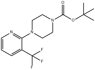 1-PIPERAZINECARBOXYLIC ACID, 4-[3-(TRIFLUOROMETHYL)-2-PYRIDINYL]-, 1,1-DIMETHYLETHYL ESTER Structure