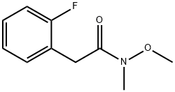 2-(2-플루오로페닐)-N-메톡시-N-메틸아세트아미드 구조식 이미지
