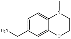 (4-METHYL-3,4-DIHYDRO-2H-1,4-BENZOXAZIN-7-YL)METHYLAMINE Structure