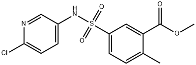 5-(6-chloro-pyridin-3-ylsulfamoyl)-2-
methyl-benzoic acid methyl ester Structure