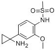 메탄술폰아미드,N-[4-(1-아미노시클로프로필)-2-메톡시페닐]- 구조식 이미지