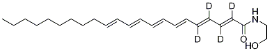 Docosahexaenoyl Ethanolamide-d4 Structure
