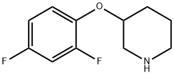 3-(2,4-DIFLUOROPHENOXY)피페리딘 구조식 이미지