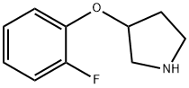 3-(2-플루오로페녹시)피롤리딘 구조식 이미지