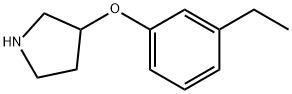 3-(3-ETHYLPHENOXY)PYRROLIDINE Structure