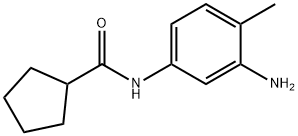 N-(3-amino-4-methylphenyl)cyclopentanecarboxamide Structure