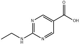 2-(ETHYLAMINO)PYRIMIDINE-5-CARBOXYLIC ACID Structure