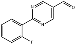 2-(2-Fluorophenyl)-pyrimidinecarboxaldehyde Structure