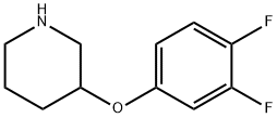 3-(3,4-DIFLUOROPHENOXY)PIPERIDINE Structure