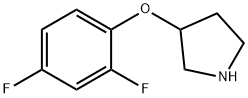 3-(2,4-DIFLUOROPHENOXY)PYRROLIDINE Structure