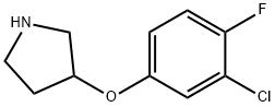 3-(3-CHLORO-4-FLUOROPHENOXY)PYRROLIDINE Structure