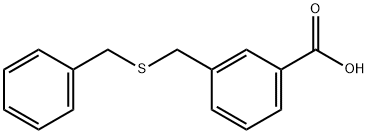3-[(benzylsulfanyl)methyl]benzoic acid Structure