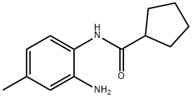 N-(2-AMINO-4-METHYLPHENYL)CYCLOPENTANECARBOXAMIDE 구조식 이미지