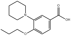 3-Piperidin-1-yl-4-propoxy-benzoic acid 구조식 이미지