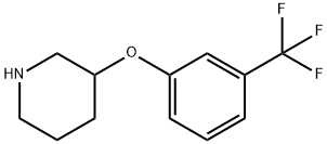 3-[3-(TRIFLUOROMETHYL)PHENOXY]PIPERIDINE Structure