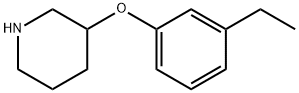 3-(3-ETHYLPHENOXY)PIPERIDINE Structure