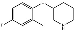 3-(4-FLUORO-2-METHYLPHENOXY)피페리딘 구조식 이미지