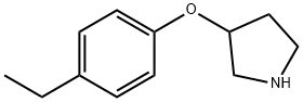 3-(4-ETHYLPHENOXY)피롤리딘 구조식 이미지